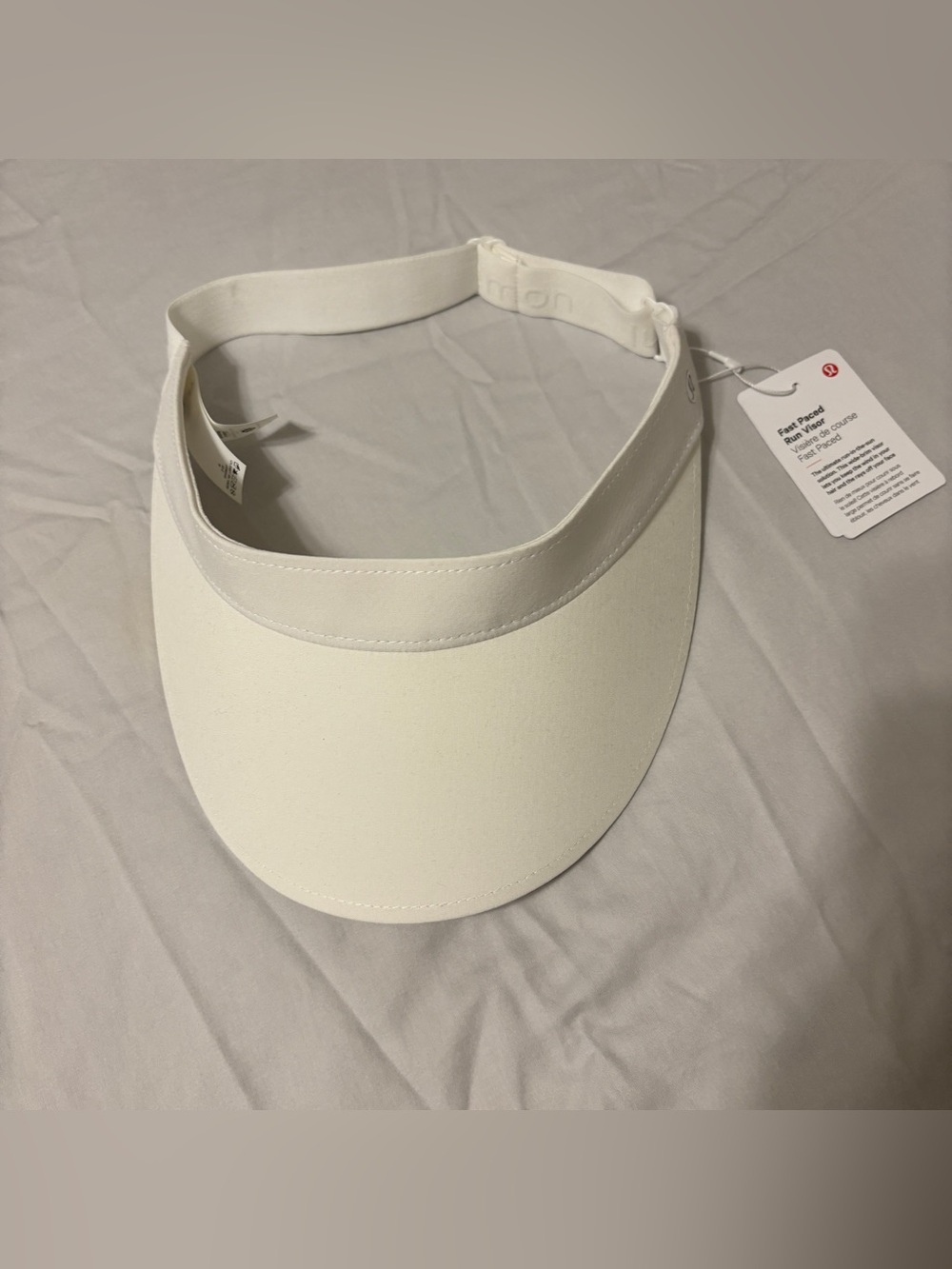 Lululemon fast paced run visor women white hat